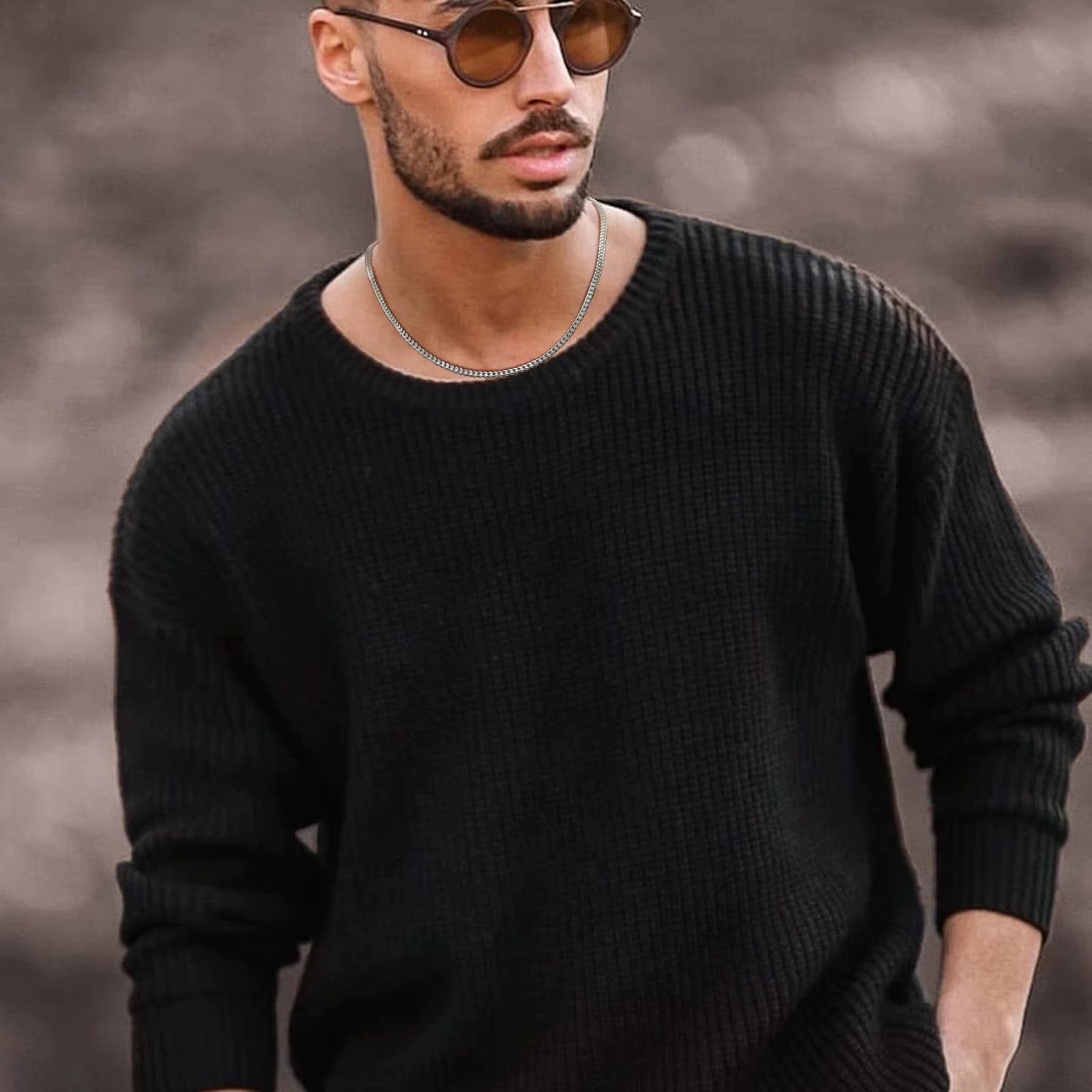 3Mm Franco Chain Necklaces for Men, Never Fade Stainless Steel Foxtail Chain, Cubic Double Layered Cuban Geometric Chain