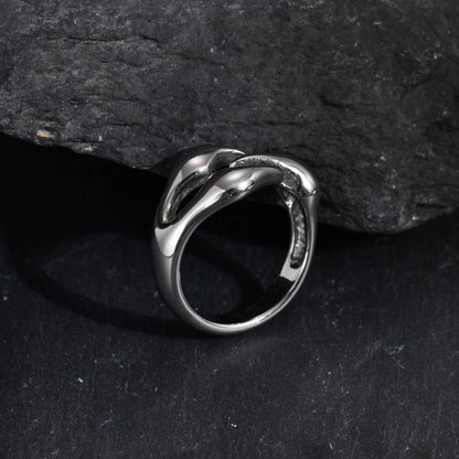 Rock Punk Claw Ring for Men Boys,Waterproof Stainless Steel Dinosaur Claw Ring,Causal Jewelry Halloween Gift