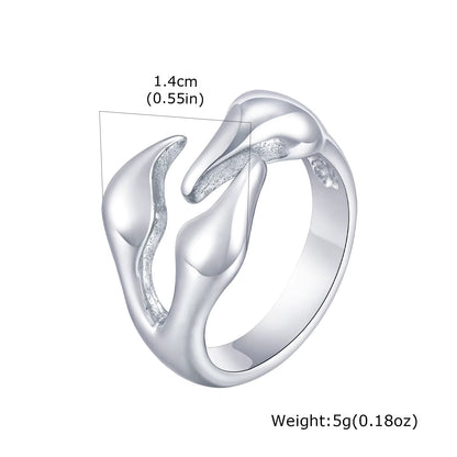 Rock Punk Claw Ring for Men Boys,Waterproof Stainless Steel Dinosaur Claw Ring,Causal Jewelry Halloween Gift