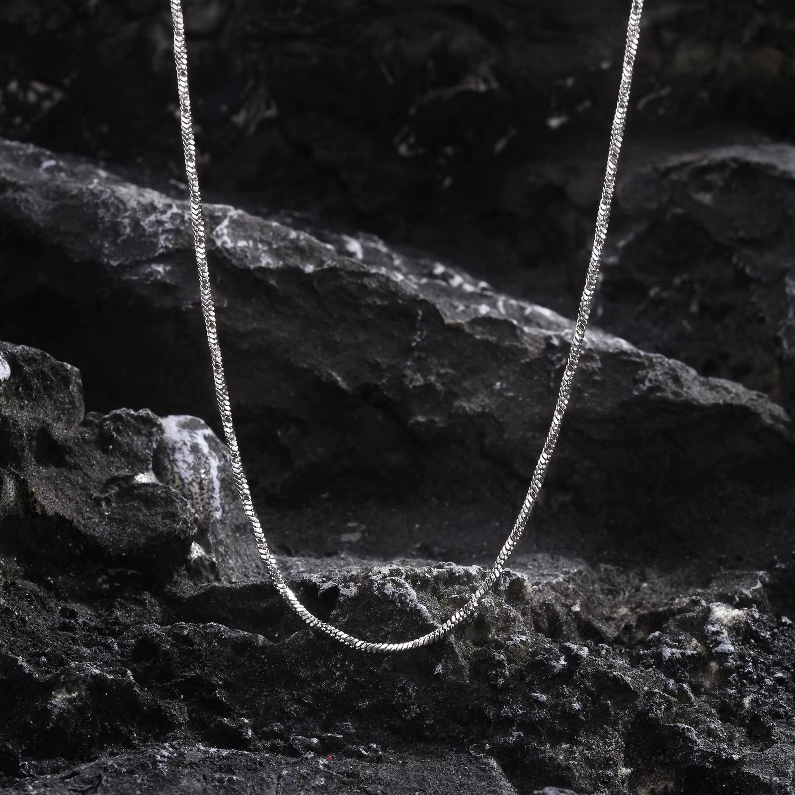 2Mm Unisex Square Snake Chain Necklace, Women Men Twisted Stainless Steel Snake Link Chain Collar, Simple Minimalist Choker